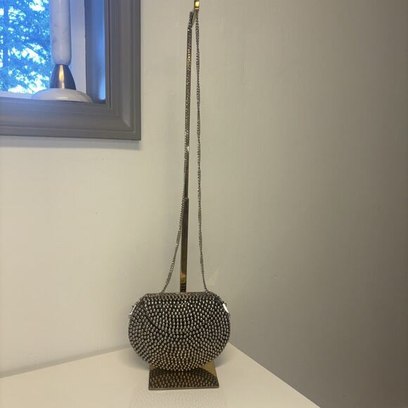 Ramla‎ Rockstar Purse Crossbody Bag Black Rare Handmade Msrp $250 NEW Studded - Picture 4 of 15